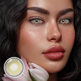 Lentes de contacto de color gris con prescripción LA GIRL